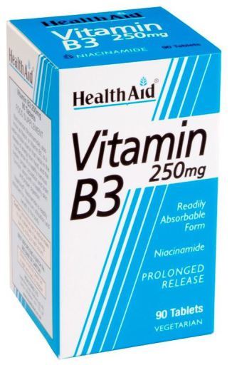 HealthAid Vitamin B3 Niacinamide 90 Tabletten