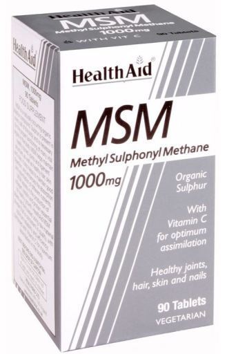 HealthAid MSM Methylsulfonylmethan 1000 mg 90 Tabletten