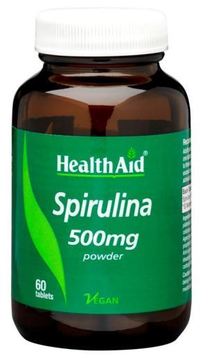 HealthAid Spirulina 500 mg aus Wildkr&auml;utern 60 Tabletten