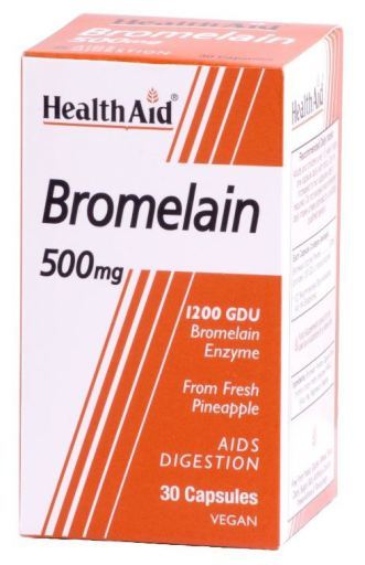 HealthAid Bromelain Proteolytische Enzyme 30 Kapseln