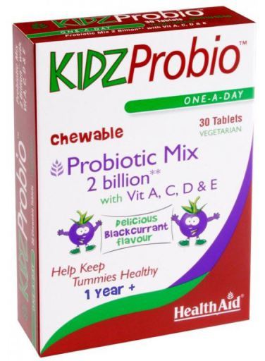 HealthAid KidzProbio 2000 Milliarden und Vitamine 30 Tabletten