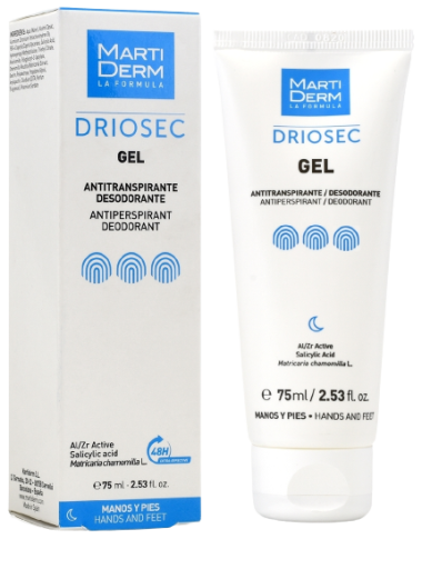 Martiderm Driosec Gel-Deodorant f&uuml;r H&auml;nde und F&uuml;&szlig;e 75 ml