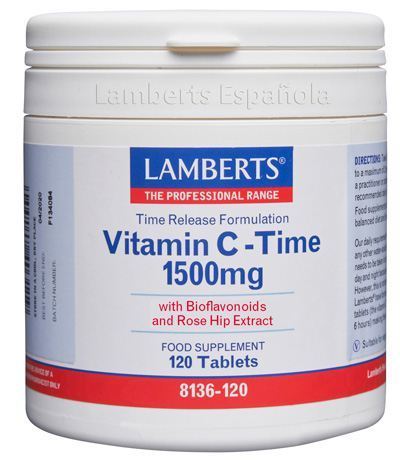 Lamberts Vitamin C 1500 mg Retard mit Bioflavonoiden und Hagebutten 120 Tabletten
