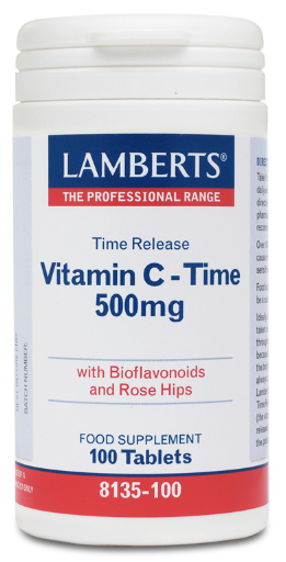 Lamberts Vitamin C 500 mg Retard mit Bioflavonoiden und Hagebutten 100 Tabletten