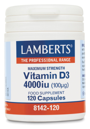 Lamberts Vitamin D3 4000 IE als Vitamin D3 120 Kapseln