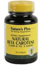 NaturesPlus Nat&uuml;rliches Beta-Carotin - 90 Weichkapseln