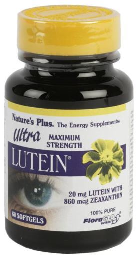 NaturesPlus Ultra-Lutein-Antioxidans &ndash; 60 Kapseln