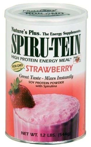 NaturesPlus Spiru-Tein Erdbeer-Meringade 454gr