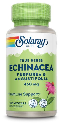 Solaray Echinacea Angustifolia Purpurea 460 mg 100 pflanzliche Kapseln