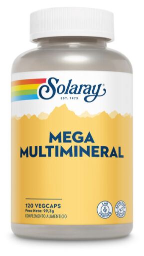 Solaray Mega Multi Mineral 120 pflanzliche Kapseln