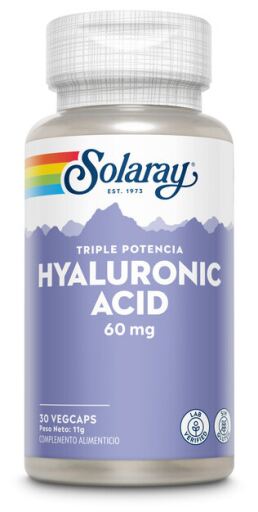 Solaray Hyalurons&auml;ure 60 mg 30 Kapseln