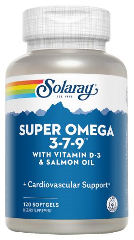 Solaray Super Omega 3,7 und 9 120 Perlen