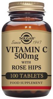 Vitamin C 500 mg Hagebutten 100 Tabletten