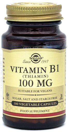 Solgar Vitamin B1 100 mg 100 Kapseln
