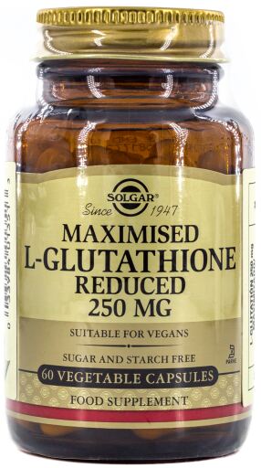 Solgar Maximiertes L-Glutathion 250 mg 60 vegetarische Kapseln