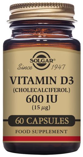 Solgar Vitamin D3 600Ui 15 mcg 60 Kapseln