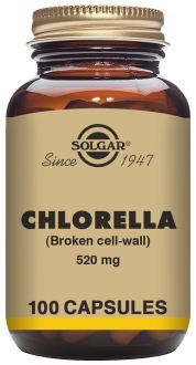 Solgar Chlorella mit gebrochener Zellwand, 100 Kapseln