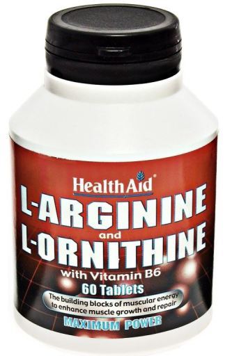 HealthAid L-Arginin und L-Ornithin 60 Kapseln