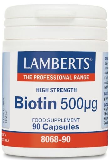Lamberts Biotin 500 mg Biotin pro Kapsel 90 Kapseln