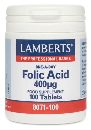 Lamberts Fols&auml;ure 400 mcg Kleine, leicht zu schluckende Tabletten