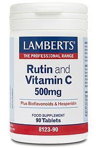 Lamberts Rutin und Vitamin C 500 mg mit Bioflavonoiden und Hesperidin