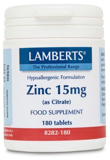 Lamberts Zink als Citrat gr&ouml;&szlig;ere Absorption 15 mg
