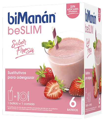 biMan&aacute;n beSlim Erdbeershake 6 Einheiten