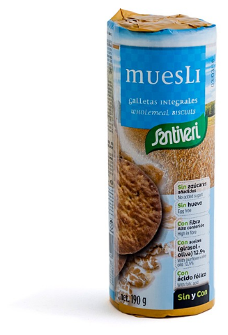 Santiveri Zuckerfreie M&uuml;sli-Kekse