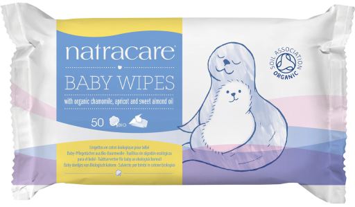 Natracare Babyt&uuml;cher aus 100 % Baumwolle 50 Einheiten