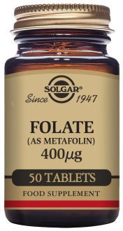 Solgar Folat 400 Mcg 50 Tabletten