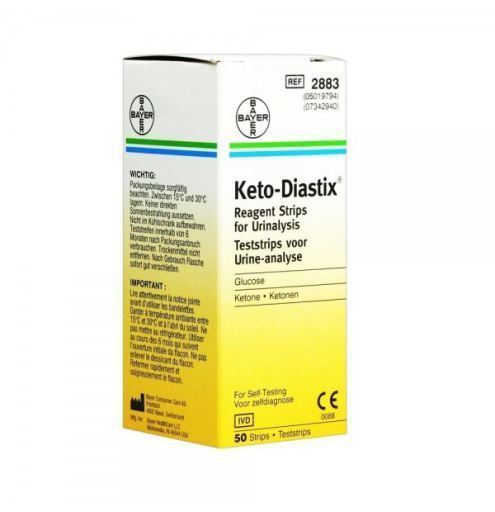 Bayer Keto Diastix Glucose / Aceton Teststreifen