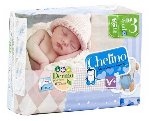 Chelino T3 Liegewindeln 36 Einheiten (4-10 kg)
