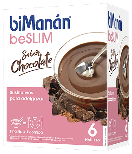 biMan&aacute;n beSlim Schokoladenpudding 6 Einheiten