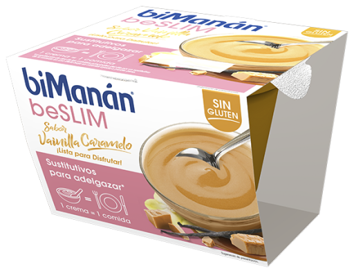 biMan&aacute;n beSlim Vanille & Karamell Tasse 210 gr
