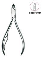 Stainless steel overlay manicure plier 10 cm