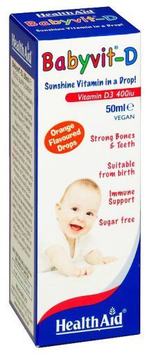 HealthAid Babyvit-D Tropfen 400iu Neugeborene 50 ml