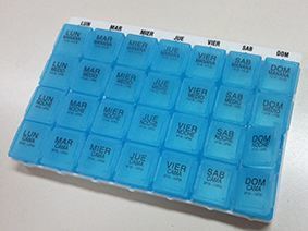 Anota W&ouml;chentliche Notiz-Pillendose mit 4 Dosen