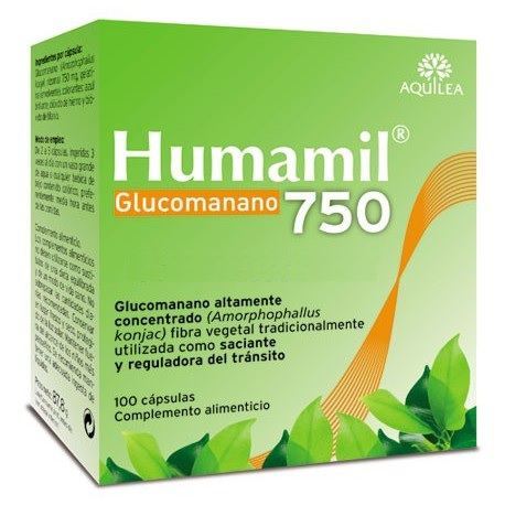 Aquilea Humamil Glucomannan 100 Kapseln 750 mg