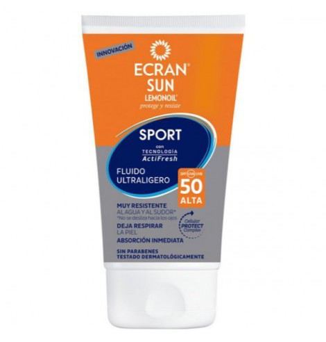 Ecran Sunnique Sport Extra leichtes Gesichtsfluid SPF 50 40 ml