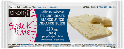 Siken Snack Time White Chocolate Biscuit 25 gr