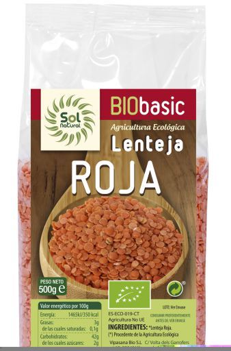 Sol Natural Rote Bio-Linse 500 gr