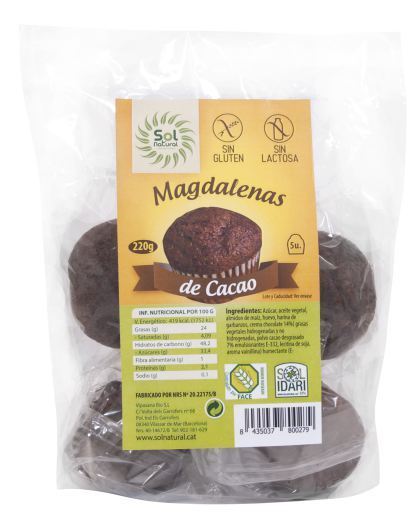 Sol Natural Super-Choc Muffins 5 Einheiten 190 gr