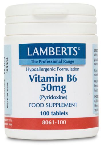 Lamberts Vitamin B6 50 mg Pyridoxin 100 Tabletten