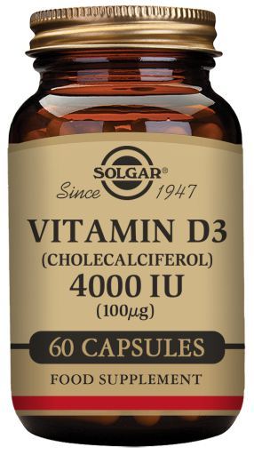 Solgar Vitamin D3 IE 100 mcg Gem&uuml;sekapseln