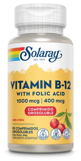 Solaray Vitamin B12 1000 mcg 90 Tabletten