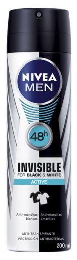 Nivea Men Invisible For Black And White Aktives Deodorant 200 ml