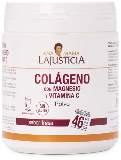 Kollagen + Magnesium + Vitamin C Erdbeergeschmack 350 gr