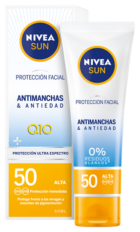 Nivea Sun Anti-Flecken- und Anti-Aging-UV-Gesichtsschutz Q10 SPF 50+ 50 ml
