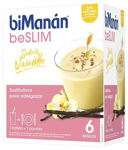 biMan&aacute;n Vanillegeschmack Shake 6 Umschl&auml;ge