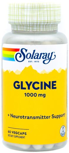 Solaray Glycin 1000 mg 60 pflanzliche Kapseln